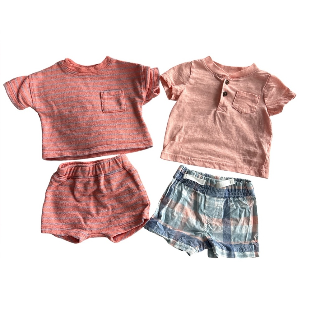 Bright Baby Shirt and Shorts Sets 0-3 Months